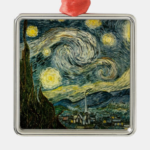 Vincent van Gogh's The Starry Night (1889) Metal Ornament