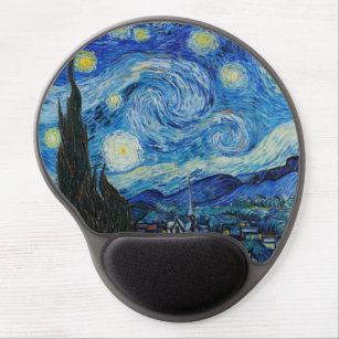 Vincent Van Gogh's The Starry Night Gel Mouse Pad