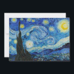 Vincent Van Gogh's The Starry Night Holiday Card<br><div class="desc">Immerse yourself in the mesmerizing beauty of Vincent Van Gogh's The Starry Night with this high-quality reproduction art print. Own a piece of art history and let the brilliance of Van Gogh's masterpiece illuminate your surroundings.</div>