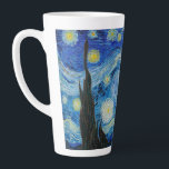 Vincent Van Gogh's The Starry Night Latte Mug<br><div class="desc">Immerse yourself in the mesmerizing beauty of Vincent Van Gogh's The Starry Night with this high-quality reproduction art print. Own a piece of art history and let the brilliance of Van Gogh's masterpiece illuminate your surroundings.</div>