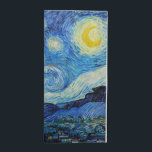 Vincent Van Gogh's The Starry Night Napkin<br><div class="desc">Immerse yourself in the mesmerizing beauty of Vincent Van Gogh's The Starry Night with this high-quality reproduction art print. Own a piece of art history and let the brilliance of Van Gogh's masterpiece illuminate your surroundings.</div>