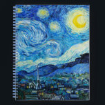 Vincent Van Gogh's The Starry Night Notebook<br><div class="desc">Vincent Van Gogh's The Starry Night (1889).</div>