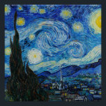 Vincent Van Gogh's The Starry Night Poster<br><div class="desc">Immerse yourself in the mesmerizing beauty of Vincent Van Gogh's The Starry Night with this high-quality reproduction art print. Own a piece of art history and let the brilliance of Van Gogh's masterpiece illuminate your surroundings.</div>