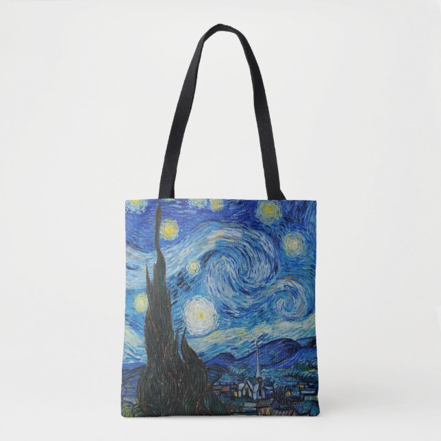 Vincent Van Gogh's The Starry Night Tote Bag (Front)