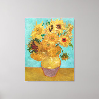 Vincent van Gogh's Vase with Twelve Sunflowers Canvas Print