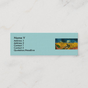 Vincent van Gogh's Wheat Field with Crows (1890) Mini Business Card
