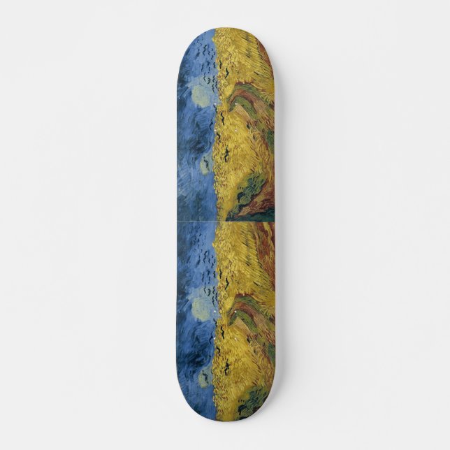 Vincent van Gogh's Wheat Field with Crows (1890) Skateboard (Front)