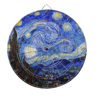 Vincent Willem van Gogh , “ Starry Night ” Dartboard