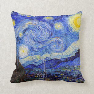 Vincent Willem van Gogh , “ Starry Night ” Throw Pillow