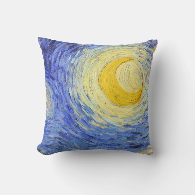 Vincent Willem van Gogh , "Starry Night" Throw Pillow (Front)