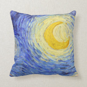 Vincent Willem van Gogh , "Starry Night" Throw Pillow