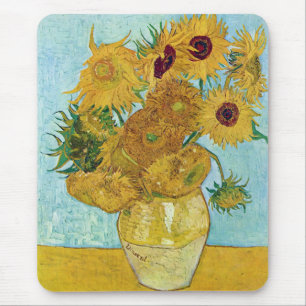 Vincent Willem van Gogh, sunflower Mouse Pad