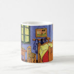 Vincent's Bedroom in Arles by Vincent van Gogh Coffee Mug<br><div class="desc">Bedroom in Arles (1889) by Vincent van Gogh is a vintage Post Impressionism fine art daily life painting. An interior home scene featuring a bed, table, chair and paintings hanging on the walls, several architectural elements, typical bedroom furniture. There are three authentic versions described in his letters, easily discernible from...</div>