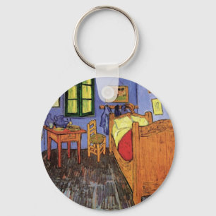 Vincent's Bedroom in Arles by Vincent van Gogh Keychain