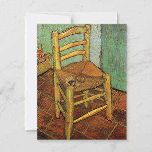 Vincent's Chair with His Pipe by Vincent van Gogh