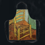 Vincent's Chair with His Pipe by Vincent van Gogh Apron<br><div class="desc">Vincent's Chair with His Pipe by Vincent van Gogh is a vintage fine art post impressionism still life painting featuring van Gogh's wooden chair with a wicker seat, his tobacco and pipe at his house in Arles, France (The Yellow House). About the artist: Vincent Willem van Gogh was a Post...</div>