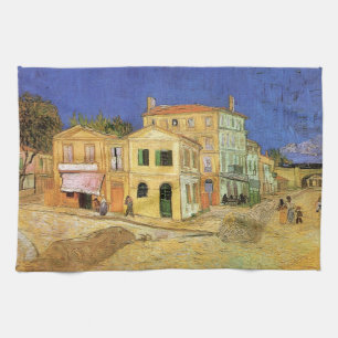 Vincent's House in Arles by Vincent van Gogh Kitchen Towel