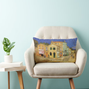 Vincent's House in Arles by Vincent van Gogh Lumbar Pillow