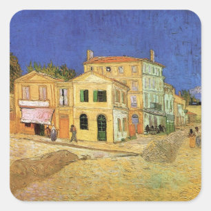 Vincent's House in Arles by Vincent van Gogh Square Sticker