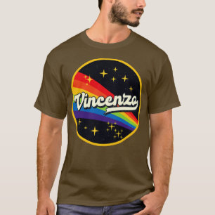 Vincenzo Rainbow In Space Vintage Style T-Shirt