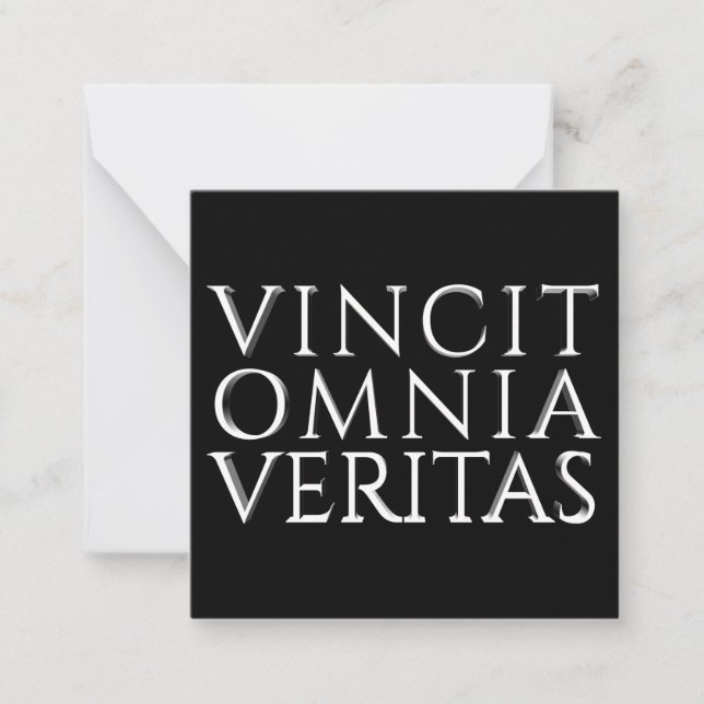 VINCIT OMNIA VERITAS - Carte de billet léger (Devant)