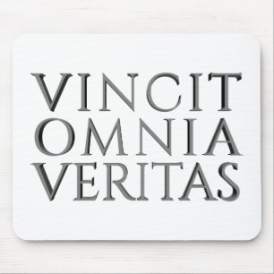 VINCIT OMNIA VERITAS MOUSE PAD