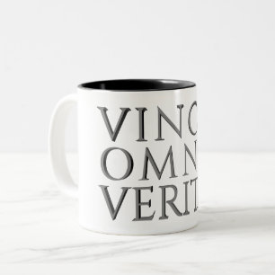VINCIT OMNIA VERITAS - Mug à café bicolore clair