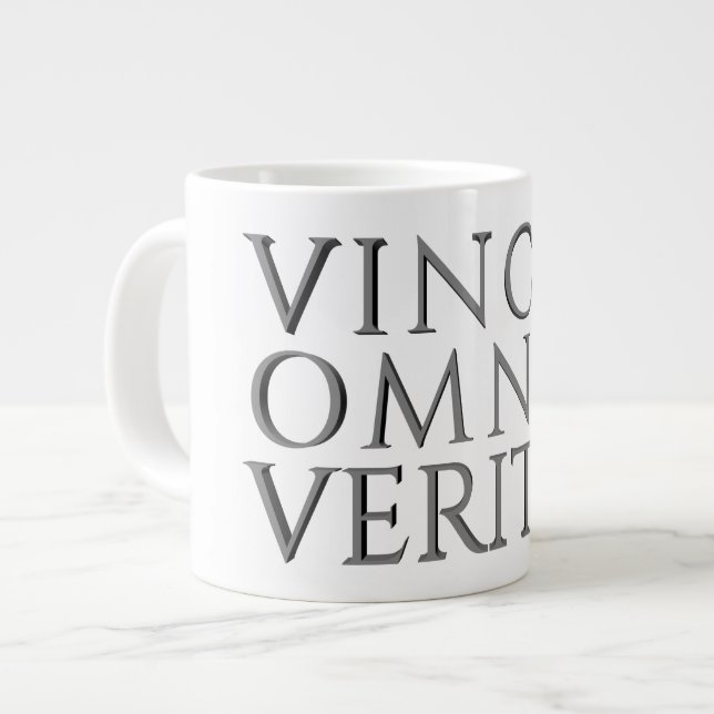 VINCIT OMNIA VERITAS - Mug de café géant léger (Devant gauche)