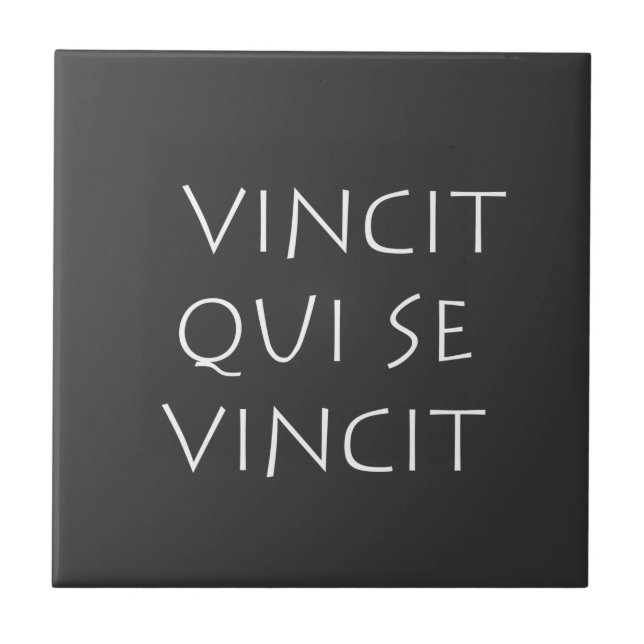 Vincit qui se vincit tile (Front)