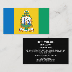 Vincy Flag & Seal, Saint Vincent & the Grenadines Business Card