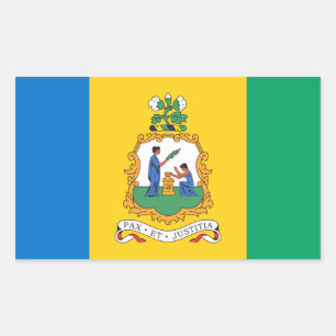 Vincy Flag & Seal, Saint Vincent & the Grenadines Sticker