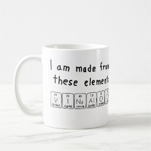 Vindaloo periodic table word mug