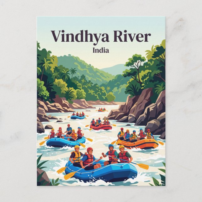 Vindhya River, India Postcard (Front)