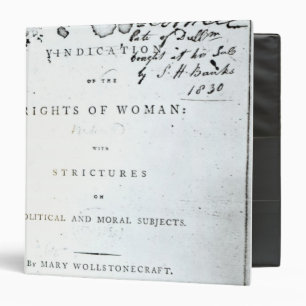 Vindication of the Rights of Woman' Binder