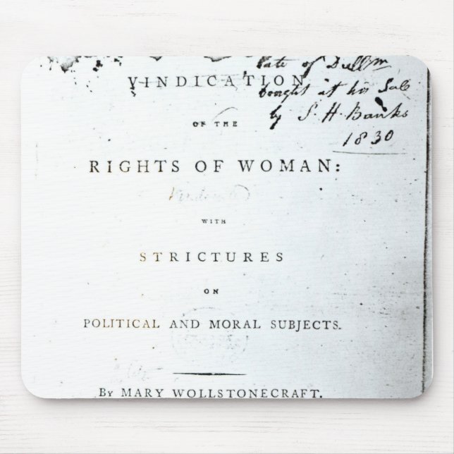 Vindication of the Rights of Woman' Mouse Pad (Front)