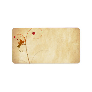 Vine & Berries Blank Address Label