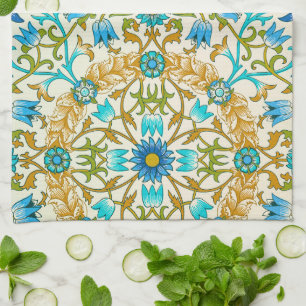 Vine by William Morris, Vintage Textile Art Kitchen Towel