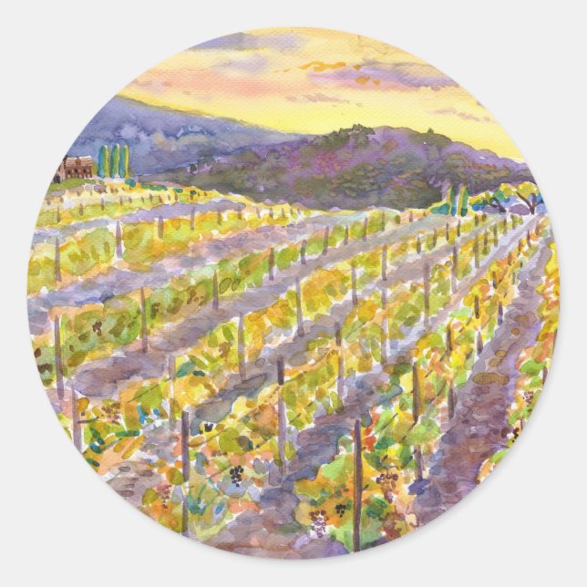 Vine Classic Round Sticker (Front)