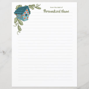 Vine-kissed Retreat Lined Paper Sheet