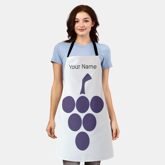 Vine Or  Wine For Grape And Grapevine Sommelier Apron (Worn)