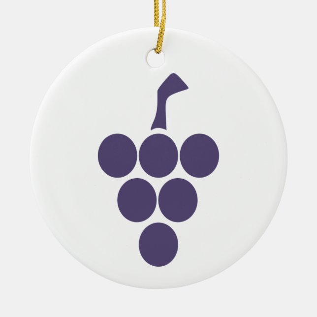 Vine Or  Wine For Grape And Grapevine Sommelier Ceramic Ornament (Front)