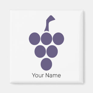 Vine Or Wine For Grape And Grapevine Sommelier Magnet