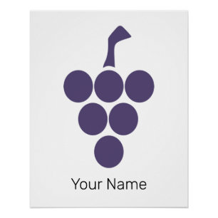 Vine Or  Wine For Grape And Grapevine Sommelier Poster