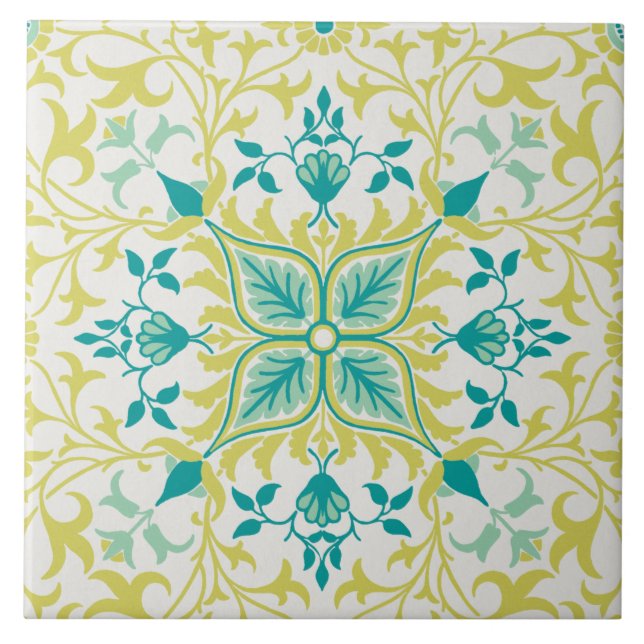 Vine Pattern (by William Morris) Tile (Front)
