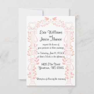 Vines and Columns Wedding Invitation
