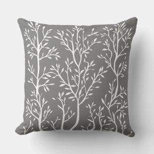 Vines Cotton Throw Pillow