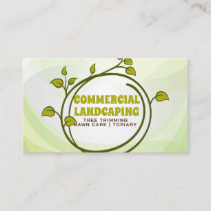 Vines Leaves   Gardener Landscaping Business Card