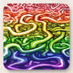 Vines LGBQT Rainbow Coaster