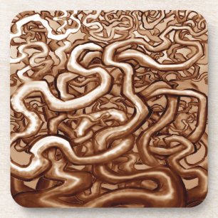 Vines of Brown Coaster