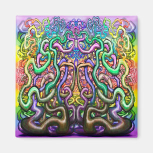 Vines Overlap Rainbow Magnet